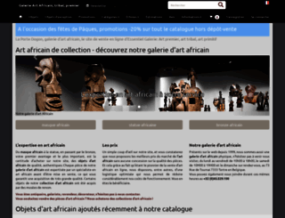 galerie-art-africain.com screenshot