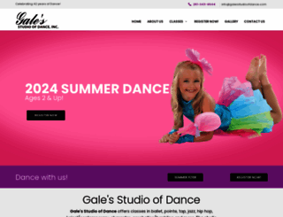 galesstudioofdance.com screenshot