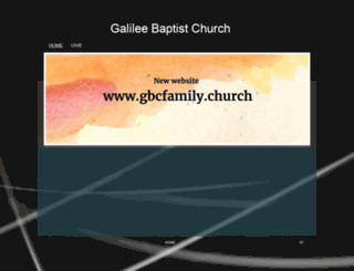 galileebaptist.org screenshot