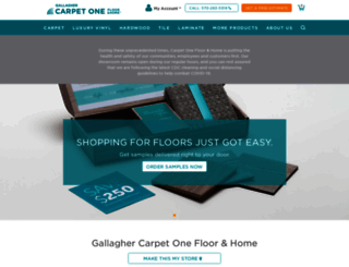 gallaghercarpetone.com screenshot