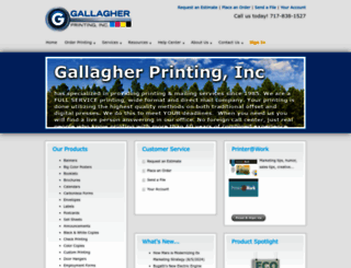 gallagherprint.com screenshot