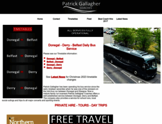 gallagherscoaches.com screenshot