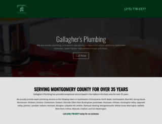 gallaghersplumbing.com screenshot