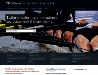 gallagherstudent.com screenshot