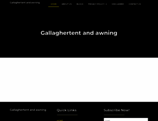 gallaghertentandawning.com screenshot