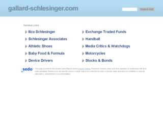 gallard-schlesinger.com screenshot