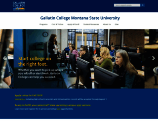 gallatin.montana.edu screenshot