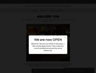 gallery218.com screenshot