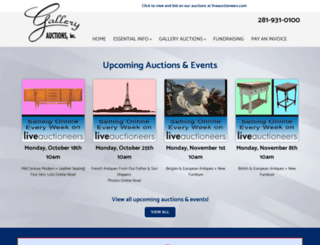 galleryauctions.com screenshot