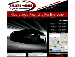 gallerymotorstn.com screenshot