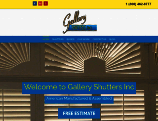 galleryshuttersinc.com screenshot