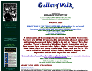 gallerywalk.org screenshot