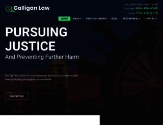 galliganlaw.com screenshot