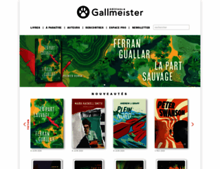 gallmeister.fr screenshot