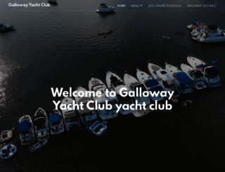 gallowayyachtclub.com screenshot