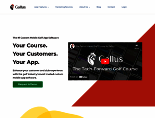 gallusgolf.com screenshot
