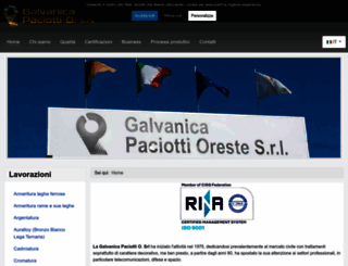 galvanicapaciotti.it screenshot