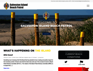 galvestonislandbeachpatrol.com screenshot