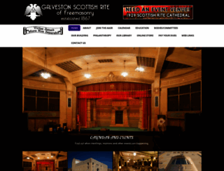galvestonscottishrite.org screenshot