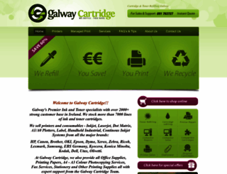 galwaycartridge.ie screenshot