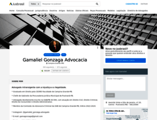 gamagonzagagmailcom.jusbrasil.com.br screenshot