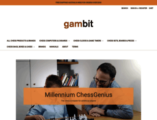 gambitchesssupplies.com screenshot