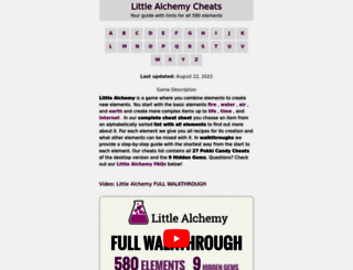 Little Alchemy Cheats & Cheat Codes for Browser and Mobile - Cheat