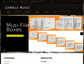 gamblemusic.com screenshot