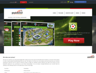 game.classic.goalunited.org screenshot
