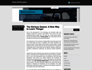gameandsimulation.wordpress.com screenshot