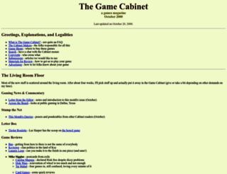 gamecabinet.com screenshot