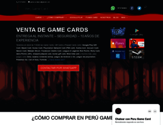 gamecardperu.com screenshot
