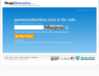 gamecardsonline.com screenshot