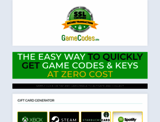gamecodes.site screenshot