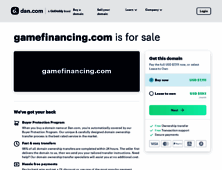 gamefinancing.com screenshot