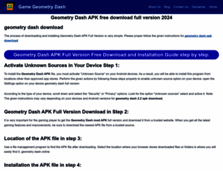 gamegeometrydash.com screenshot