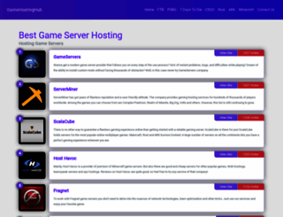 gamehostinghub.com screenshot