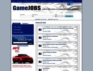 gamejobs.com screenshot