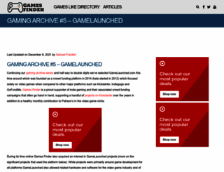 gamelaunched.com screenshot