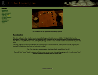 gameofgo.info screenshot
