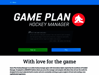 gameplanhockey.com screenshot