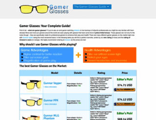 gamer-glasses.com screenshot