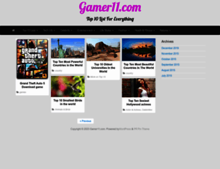 gamer11.com screenshot