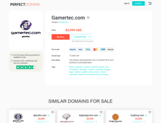 gamertec.com screenshot