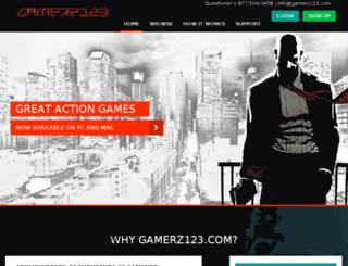 gamerz123.com screenshot