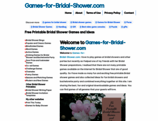 games-for-bridal-shower.com screenshot