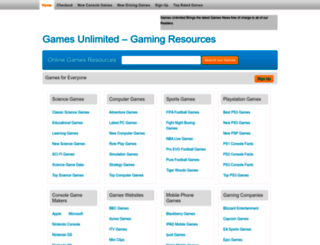games-unlimited.co.uk screenshot