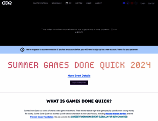 gamesdonequick.com screenshot