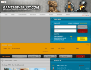 gameserverlist.com screenshot