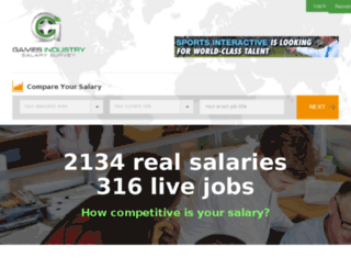 gamesindustrysalarysurvey.com screenshot
